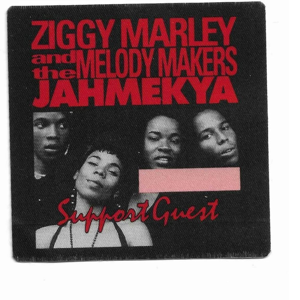 UNUSED OTTO SATIN CONCERT SUPPPORT GUEST BACKSTAGE PASS ZIGGY MARLEY JAHMEKYA
